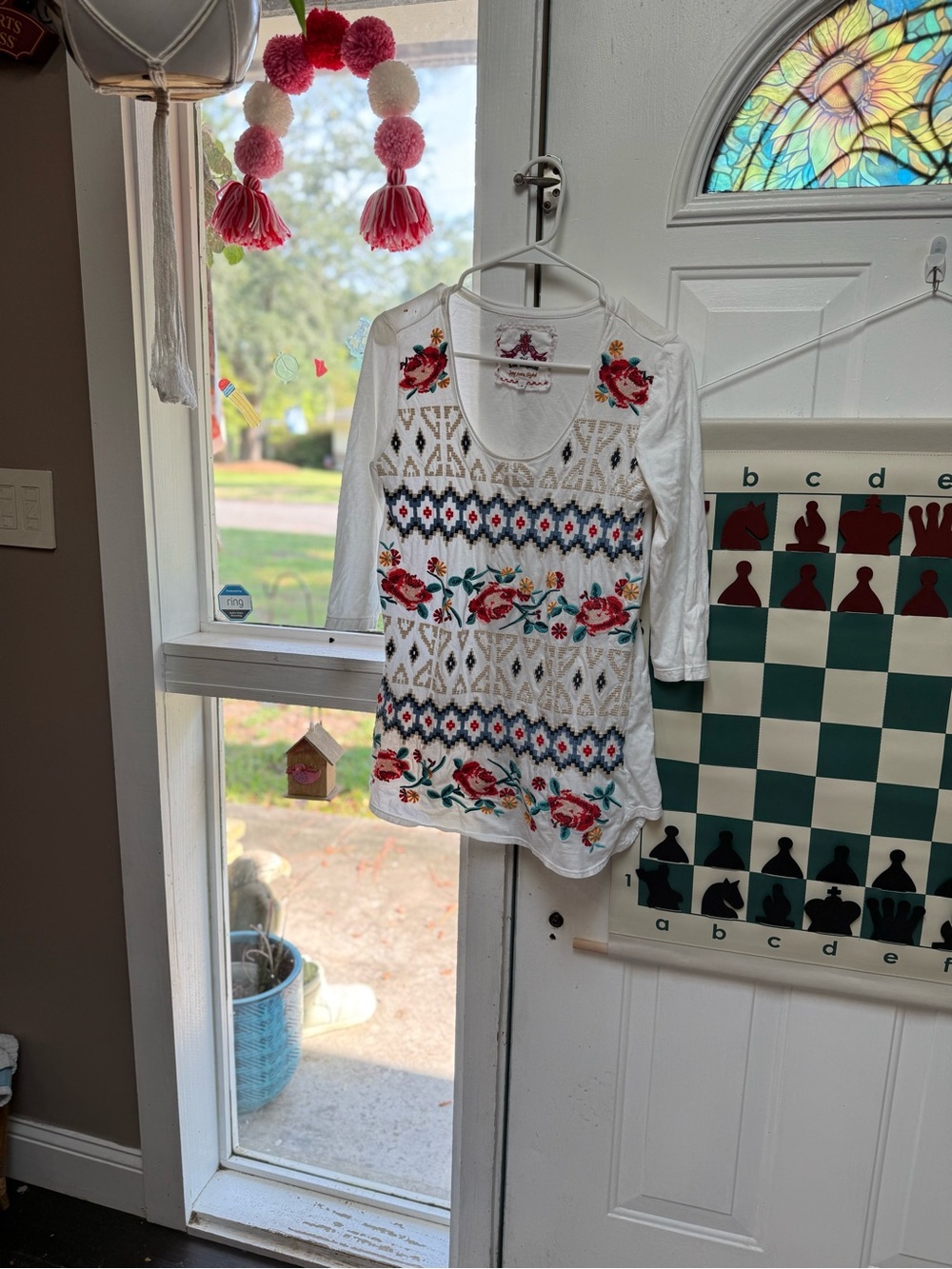 Johnny Was Size Small Embroidered Top!